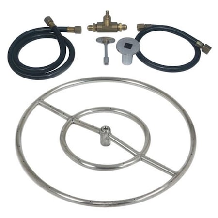 Tretco 18 in. Stainless Steel Ring Kit, Natural Gas OBRSS-BK1-18-NG